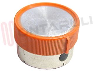 Immagine di MANOPOLA FORNO ARANCIO-SILVER D.8MM.