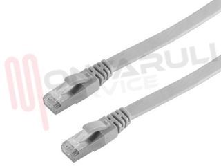 Immagine di CAVO U/FTP CAT 7 PATCH MT.7,5 GRIGIO PIATTO RJ45 SLIM