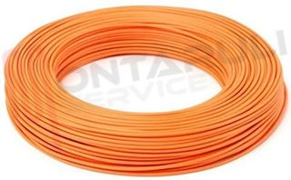 Immagine di CORDINA ANTIFIAMMA FLESSIBILE 1X2,5MMQ ARANCIONE CE H07VK