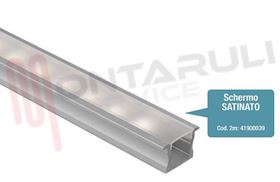 Picture of COPERCHIO SATINATO PER PROFILO STRISCE A LED  BARRA 2MT.