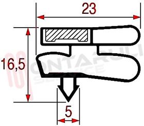 Immagine di GUARNIZIONE MAGNETICA 4L BIANCA 1570X570MM. SEZ.1012