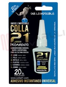 Immagine di COLLA 21 20GR. CIANOACRILATO UNIVERSALE PROFESSIONALE