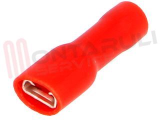 Immagine di FASTON FEMMINA ISOL. ROSSO 1.5MMQ PER 4.8X0.8MM.