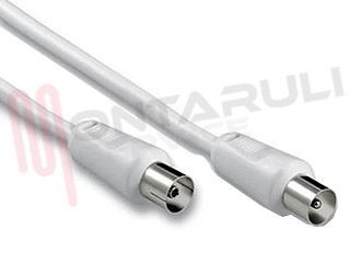 Immagine di CAVO ANTENNA 2,00MT MAS-FEM DRITTO A DRITTO BIANCO C.ADAT. M