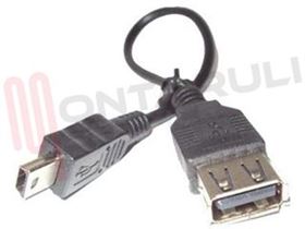 Picture of CAVO ADATTATORE USB FEMMINA A MINI USB MASCHIO