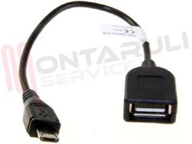 Immagine di CAVO ADATTATORE MICRO USB B A USB FEMMINA