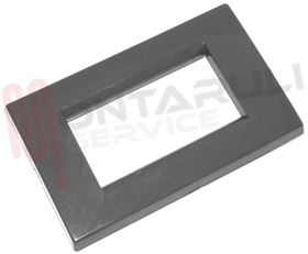 Immagine di PLACCA 3 POSTI ABS GRIGIO COMPATIBILE LIVING