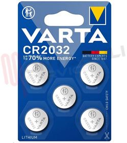 Immagine di BATTERIA 3V CR2032 LITIO BLISTER 5 PEZZI