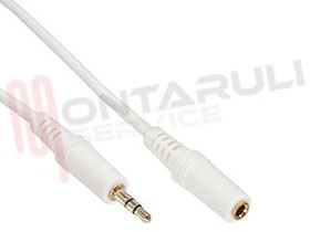 Immagine di CAVO AUDIO JACK MASC. 3,5MM / JACK 3,5MM FEMM. MT.1,8 STEREO