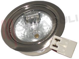 Immagine di FARETTO INCASSO F55 20W 12V G4 C/VETRO C/LAMP. SATINATO