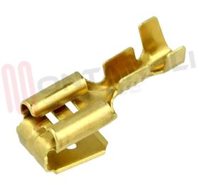 Immagine di FASTON MASCHIO+FEMMINA 2,5MMQ 6,3X0,8MM OTTONE