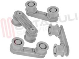 Immagine di KIT SUPPORTO RUOTE GRIGIO SCURO 4 PEZZI ORIGINALE